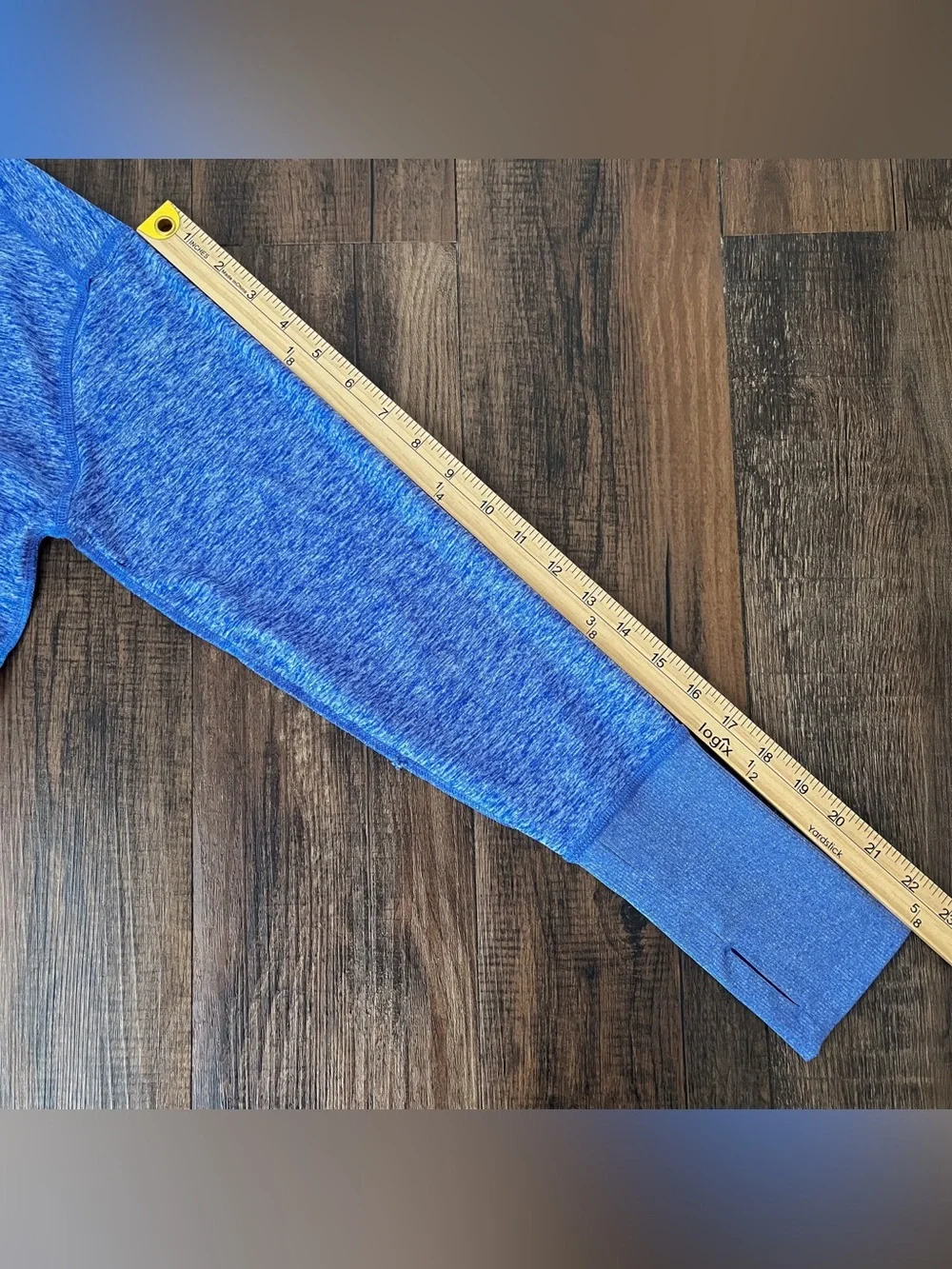 Nike Dri-Fit Running Long Sleeve Shirt Crewneck Thumbholes Size Medium Blue